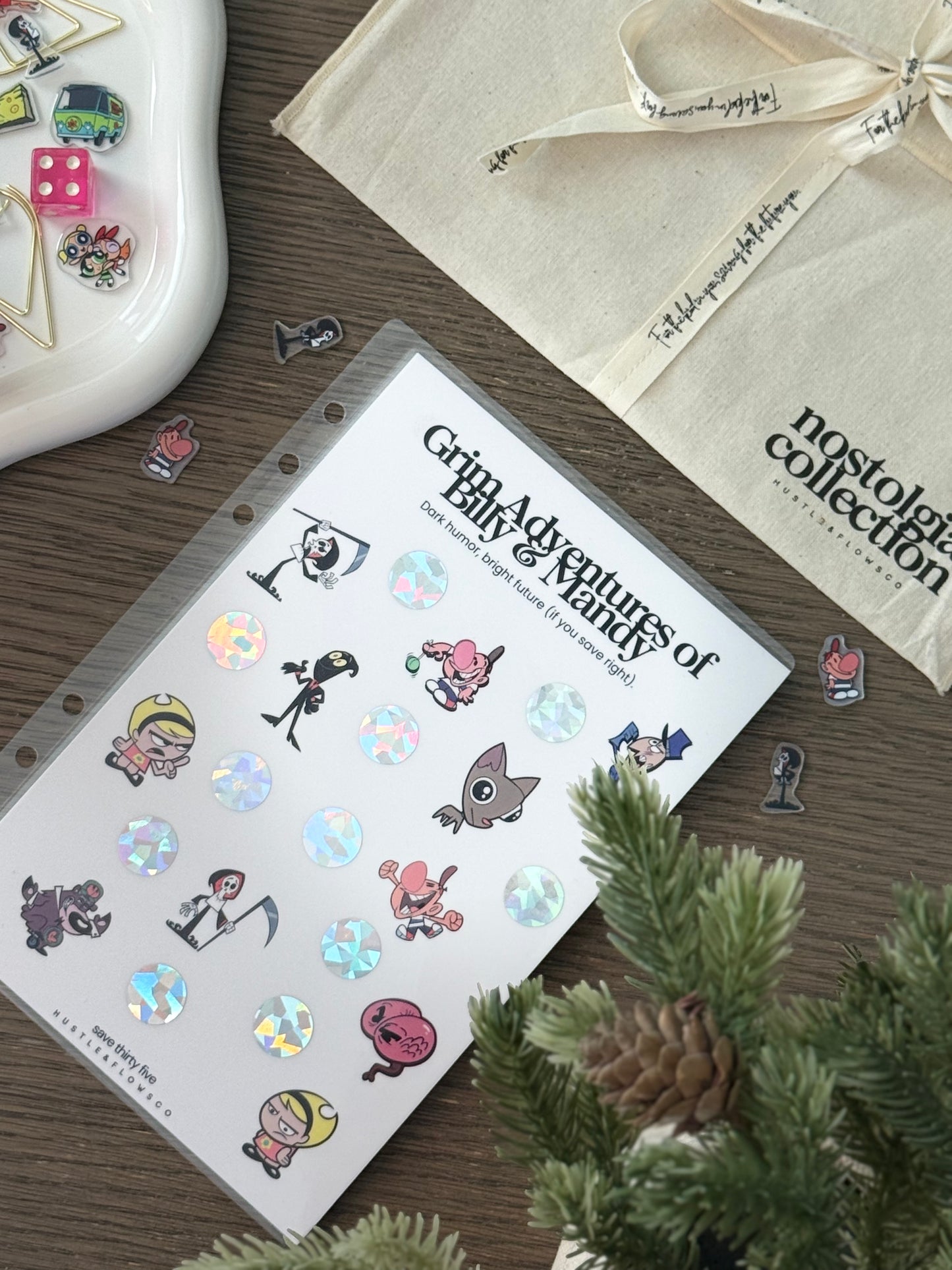 A5 Grim, Billy & Mandy scratcher envelope