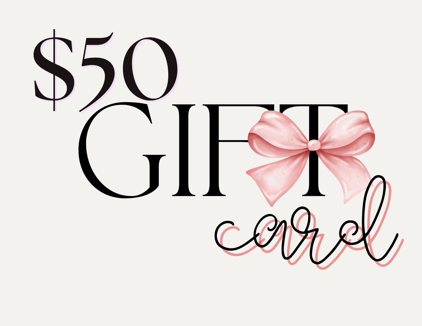 Digital Gift Card l No Expiration