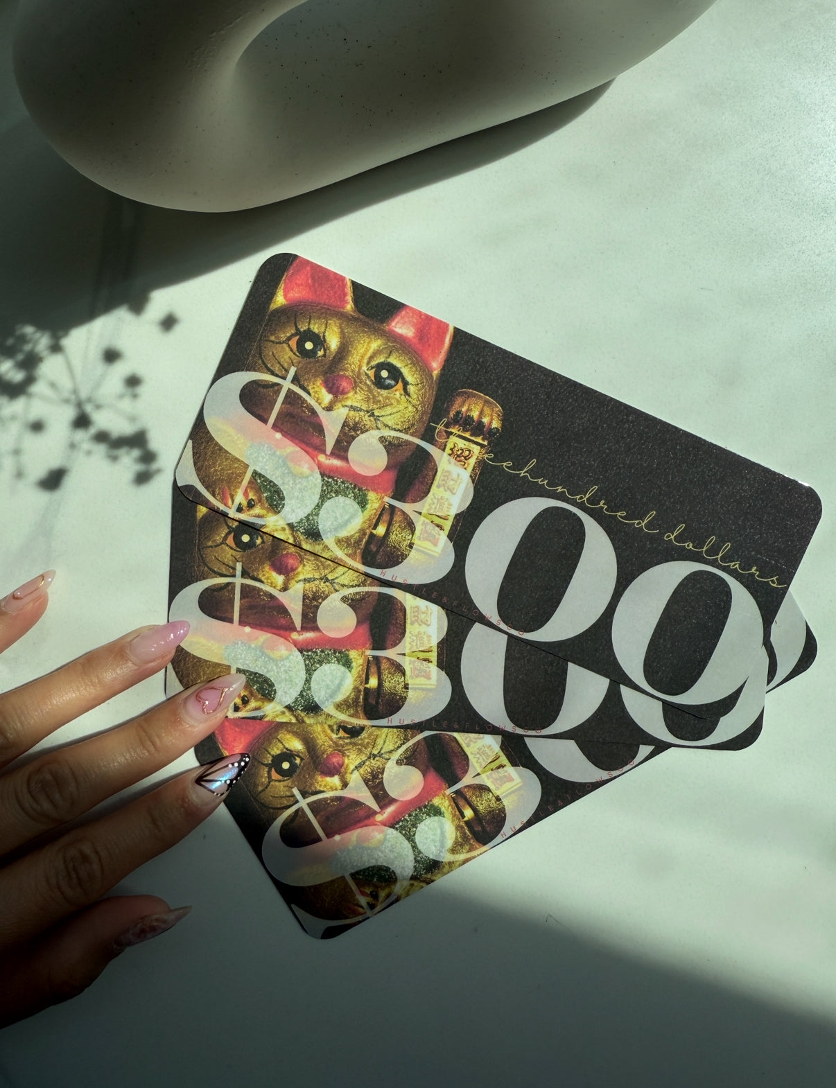 Laminated A6 Placeholders $100 $300 or $500 (set of 3)