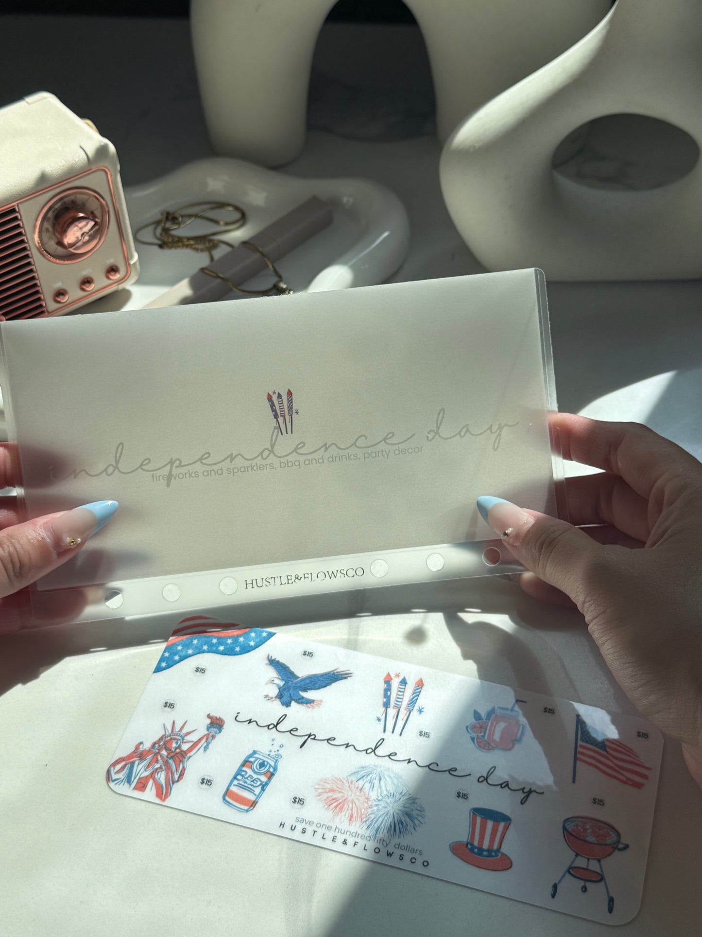 A6 matte vellum holiday envelope