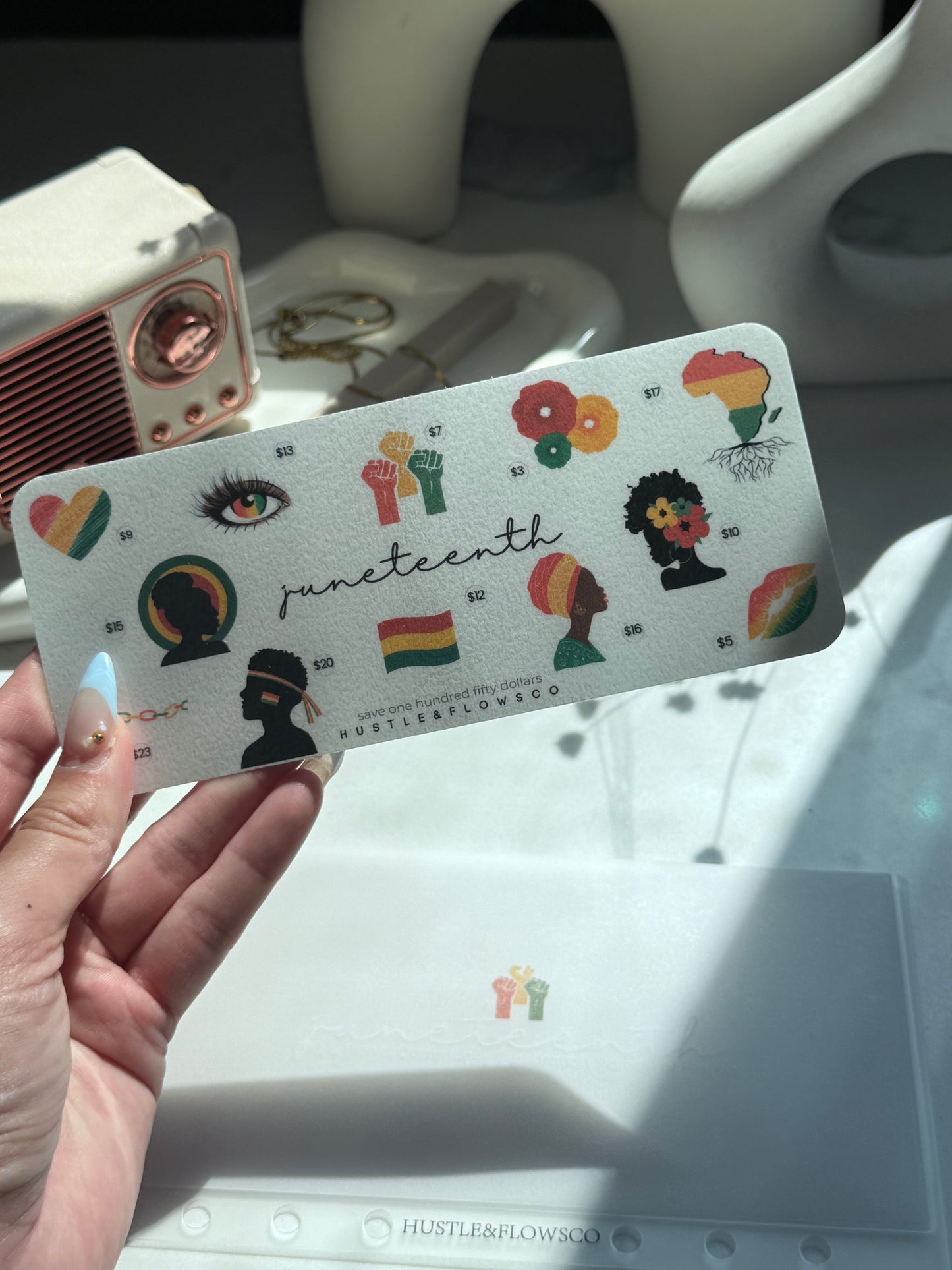 A6 laminated saving challenges