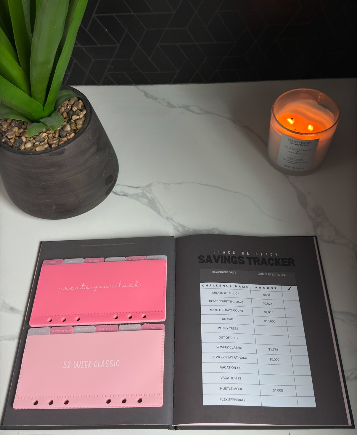 Slack or Stack Saving Challenge Book