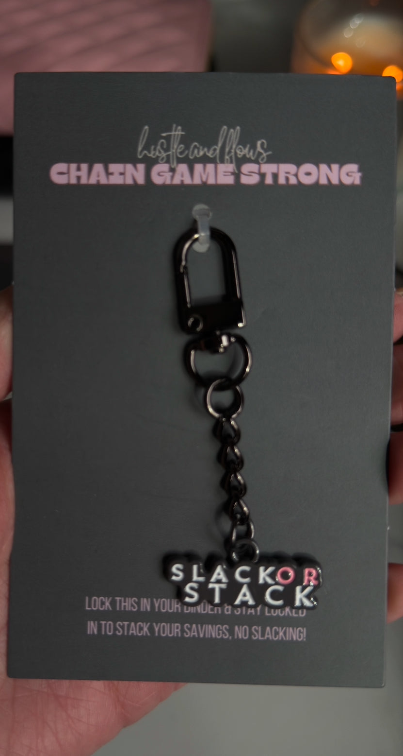 'Slack or Stack' Keychain Enamel Pin