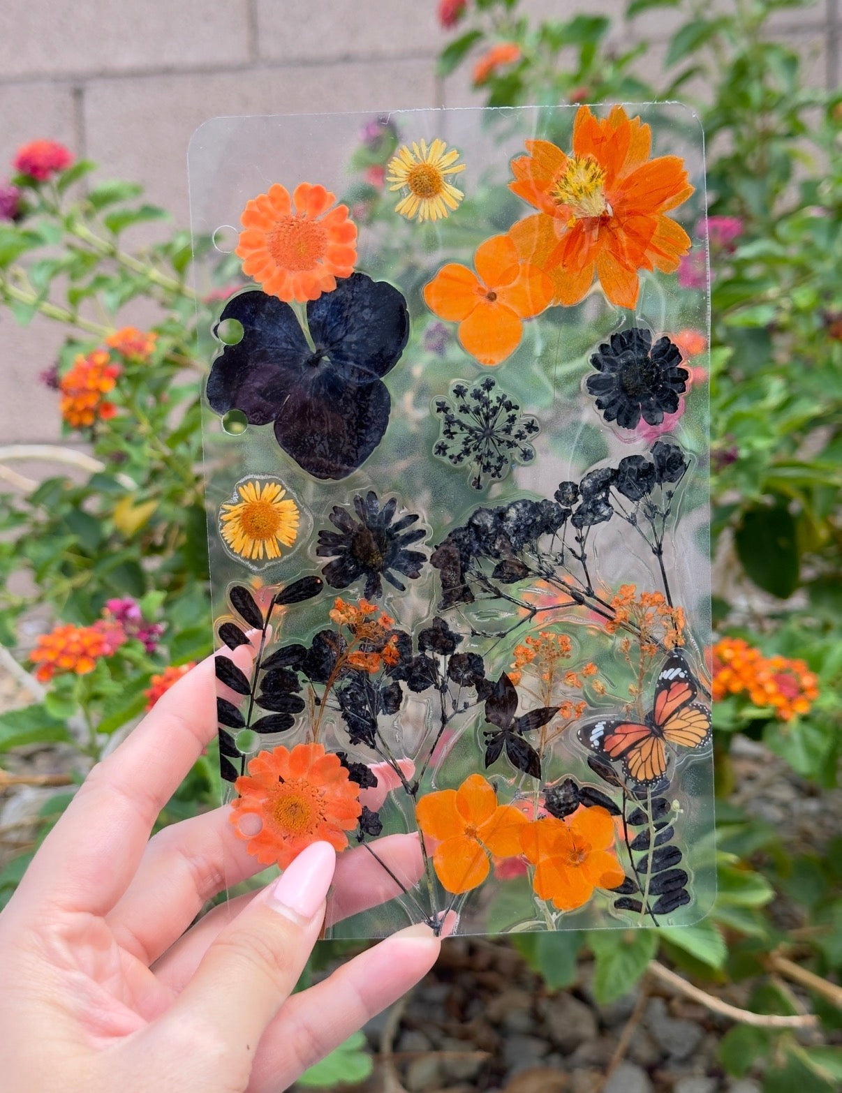 1-of-1 Real Dried Flower A5 A6 Dashboard